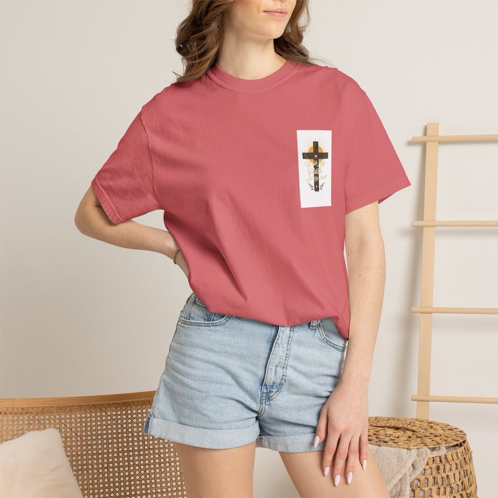 Walk by Faith Unisex Garment-Dyed T-shirt