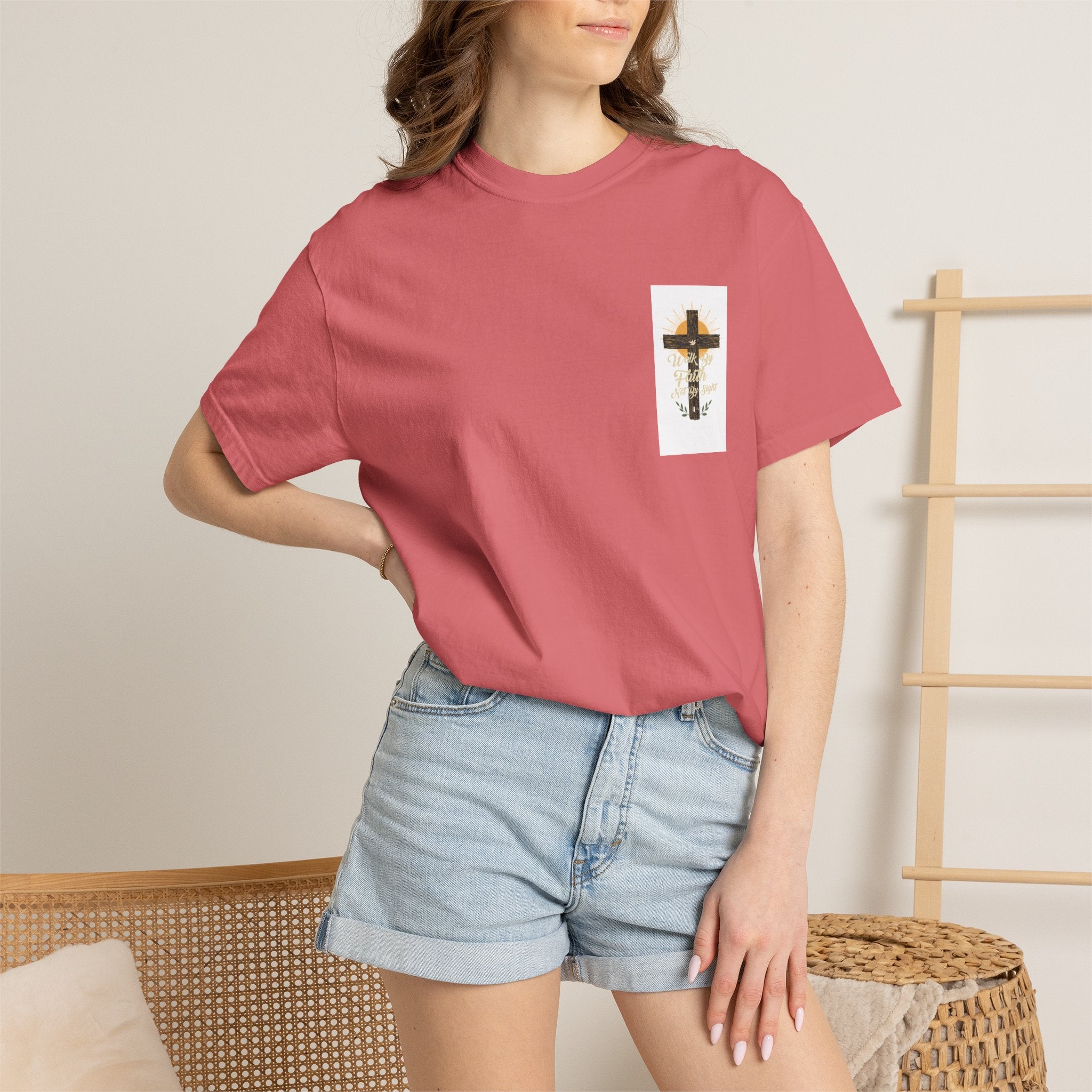 Walk by Faith Unisex Garment-Dyed T-shirt