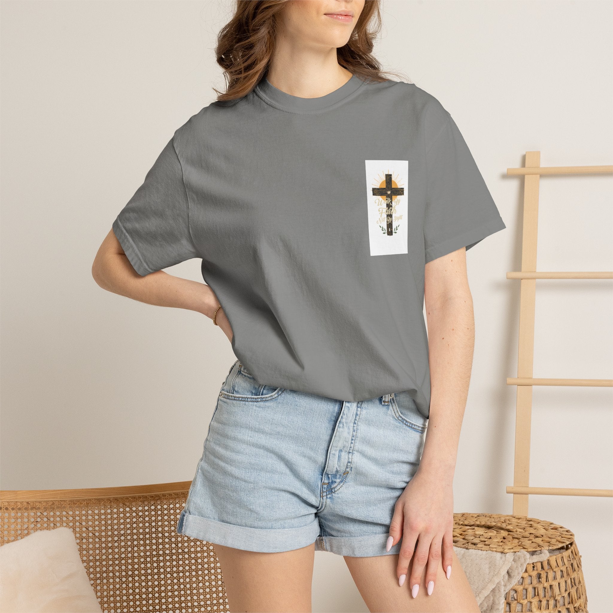 Walk by Faith Unisex Garment-Dyed T-shirt