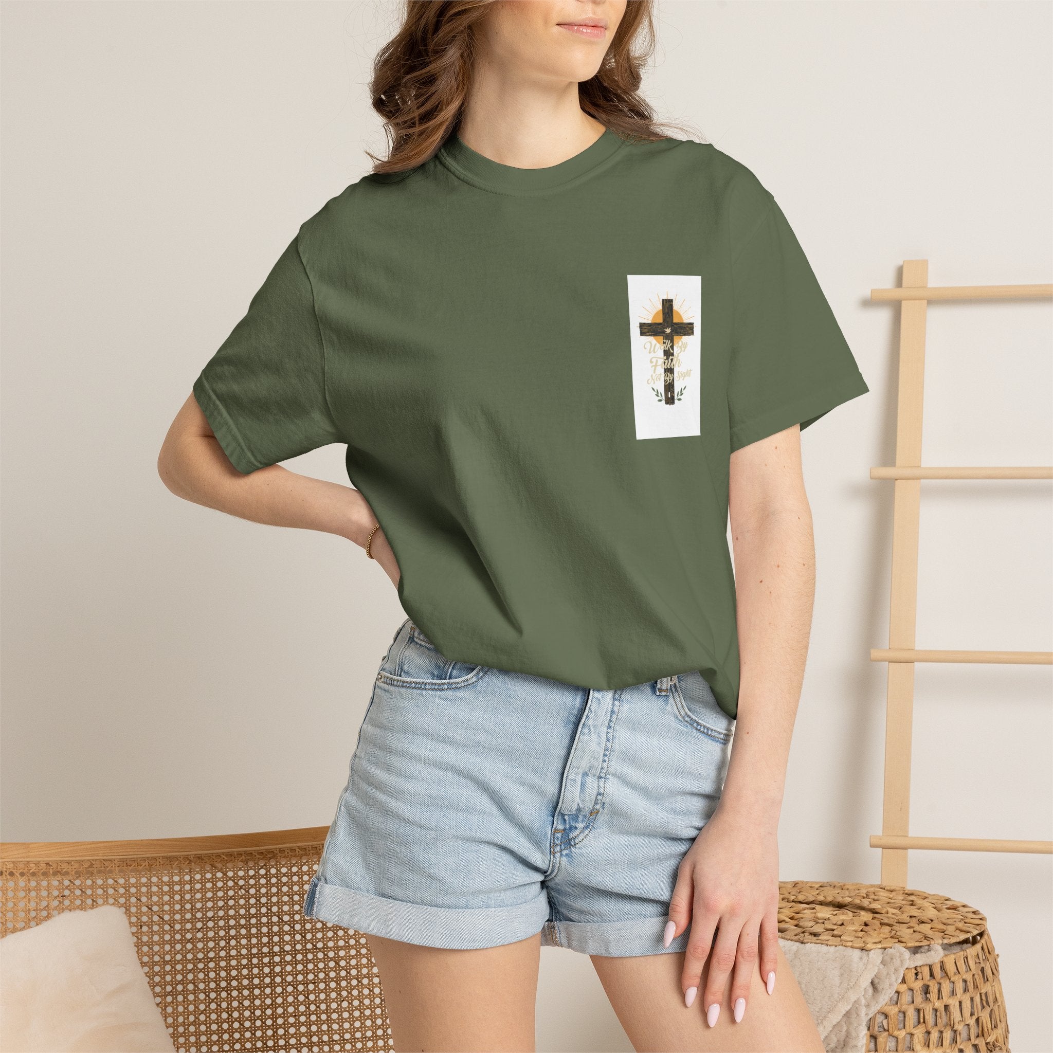 Walk by Faith Unisex Garment-Dyed T-shirt