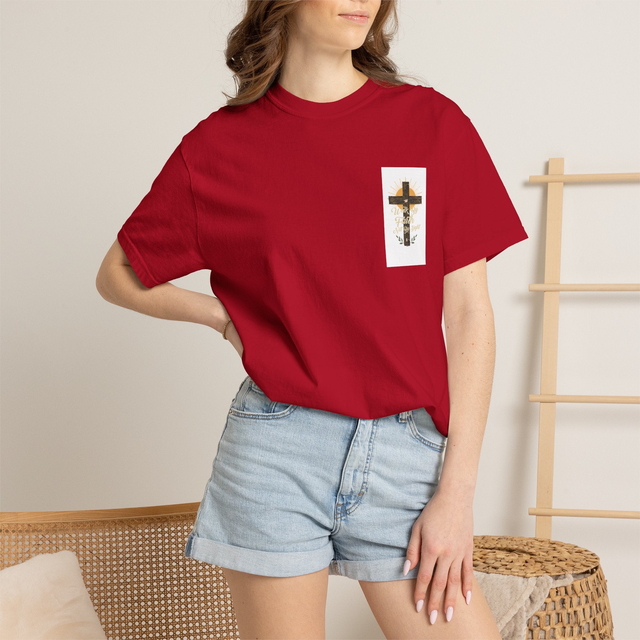 Walk by Faith Unisex Garment-Dyed T-shirt
