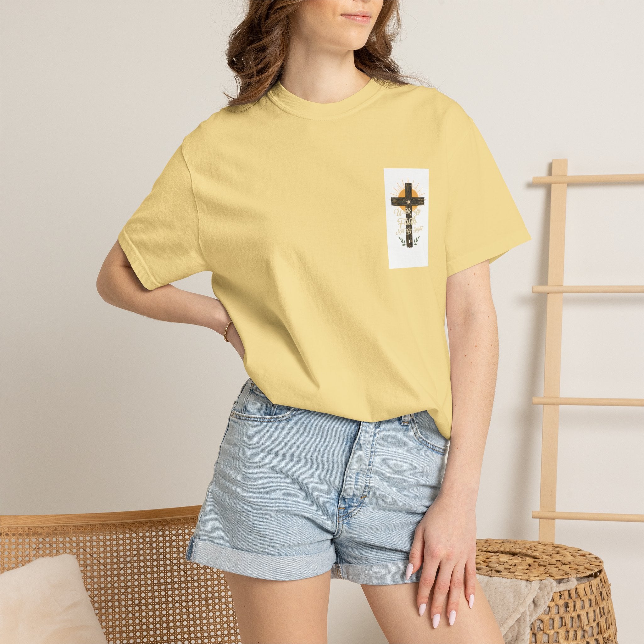 Walk by Faith Unisex Garment-Dyed T-shirt